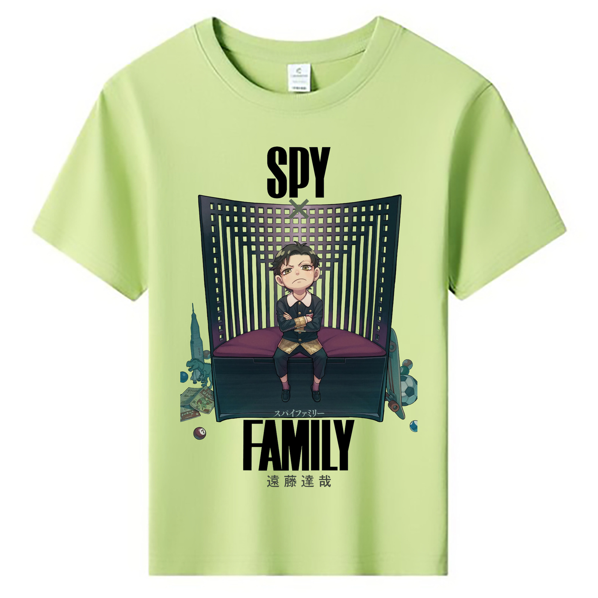 （画像用） SPY×FAMILY间谍家家酒 綿100％キッズTシャツ（フロントプリント）